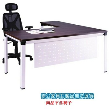 高級 辦公桌 A7W-180E 主桌 + A7W-90E 側桌 深胡桃 /組【APP滿額下單4%點數(單一帳號最高1500點)】5/31止