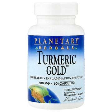 Planetary Herbals, Turmeric Gold™，500 毫克，60 粒膠囊