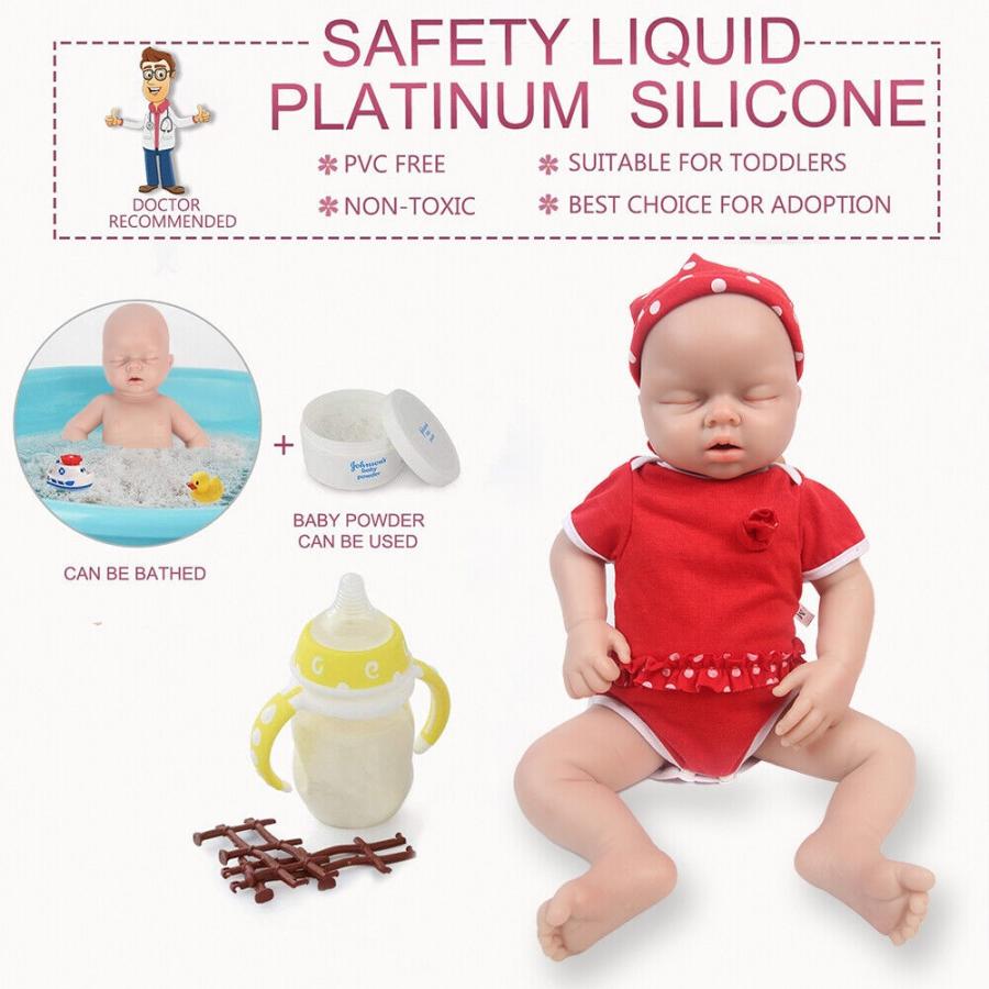 リボーンドール 20''Lifelike Sleeping Baby Silicone Reborn Infant