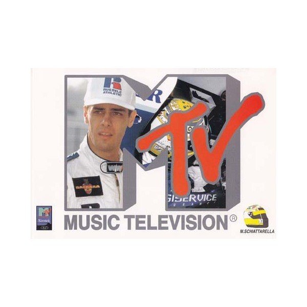 1995 Ｄ．スキャッタレラ  シムテック・フォード “ＭＴＶ” スポンサーカード