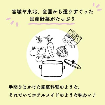 ふるさと納税 東松島市 スープ ごろっと具材の洋食 3種6食 常温保存 個包装 レトルト 国産 常温保存 レンチン 宮城県