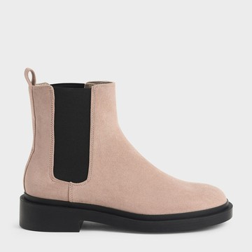 微厚底切爾西靴