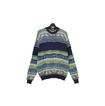 Back to Green-復古毛衣 針織 藍綠半立體ws-12 vintage sweater