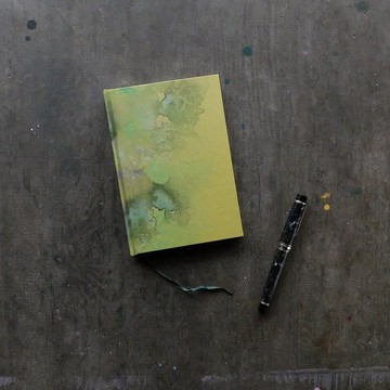手工縫製筆記本 暈染系列 質樸森林