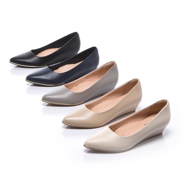 【經典好評上班鞋】七日色階7Days．經典尖頭楔型鞋 (602304)