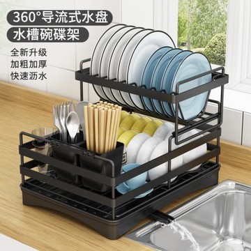 廚房置物架臺面家用放碗晾碗架碗筷餐具濾水籃瀝水架水槽收納架