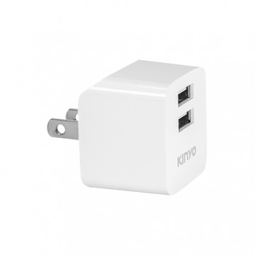 KINYO 2.4A雙孔USB充電器