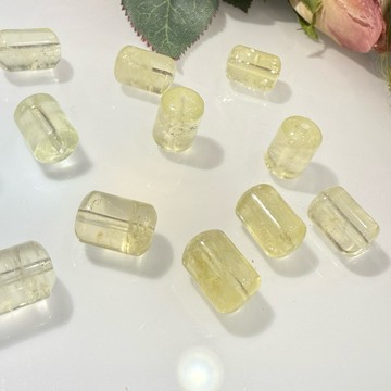 💕 𝓒. 𝓣 晶寶💕檸檬晶 桶珠  設計 單珠 散珠 diy 8.2-12mm左右