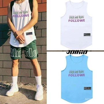 背心男女衕款 健身衣 投籃訓練服 籃球衣 寬鬆背心 夏季跑步上衣 透氣上衣 美式坎肩無袖背心 運動速幹上衣 美式背心