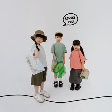 QUEENSHOP_ S 童裝 多色素面圓領短袖上衣 四色售M/L/XL 現+預 【01190201】