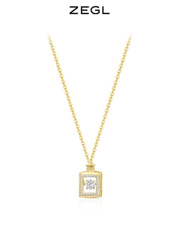 ZEGL925純銀許愿瓶項鏈女小眾設計感高級2021年新款潮秋冬鎖骨鏈