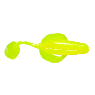 MR.BEE 小飛魚軟蟲 2.5吋 #02 釣魚路亞 軟餌  夜光黃  1組