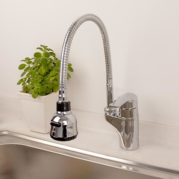 Samwon 單孔蛇管廚房水龍頭 QSS-311S  單一尺寸  1組