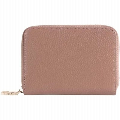 アスペルシオ シンプル 本革 一体型 薄型 サイフ(＃1 サーモンピンク, 12cm)