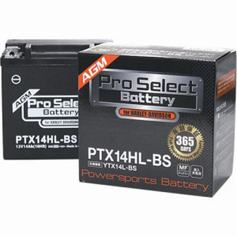 未使用バイク ハーレー バッテリー PTX14HL-BS 互換 ProSelect 1個