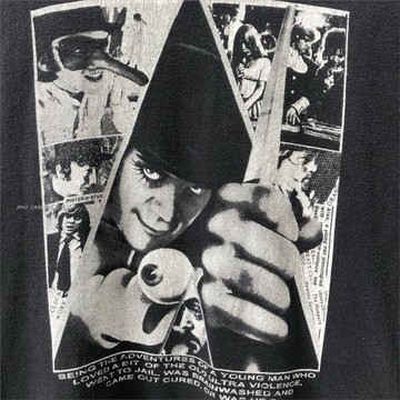 WHO CARE復古大百科AClockworkOrange發條橙電影劇照短袖T恤美式