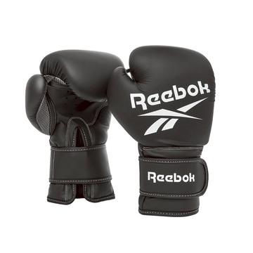 [秉宸] Reebok 拳擊訓練手套 黑白 格鬥 拳套 武術手套 RSCB-12010BK