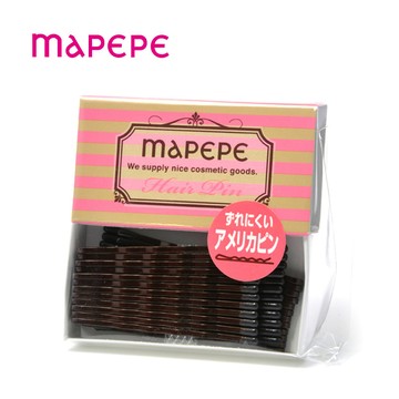 Mapepe 便利髮夾/毛波咖長-858740 日本製