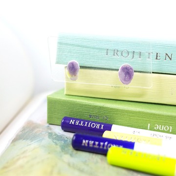 節氣 驚蟄 手繪貼耳耳環 耳針/耳夾