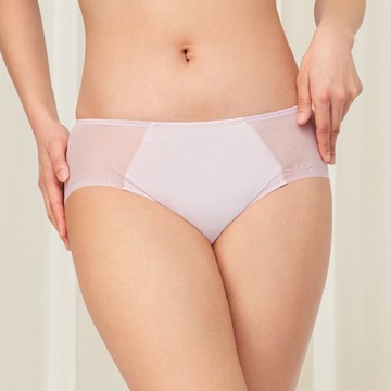 黛安芬-自在零著感系列經典款  中腰平口內褲 M-EL 玫瑰粉