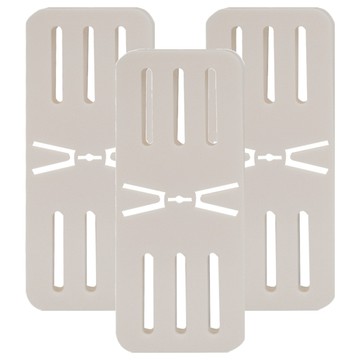 FANCY LIFE 電源線固定器 升級款 免釘免鑽/無痕貼片 橫豎可用  白色  3個