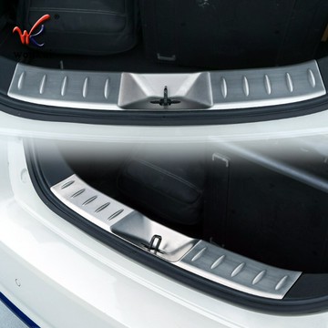 適用于日產聆風Leaf改裝后保險杠內置護板 ZE1專用后備箱內踏板條