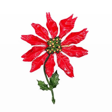 60年代美國復古大花胸針