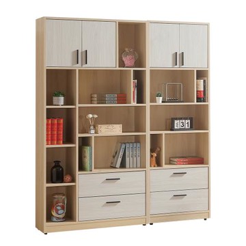 【唯熙傢俱】菲利楓木雙色5尺書櫃