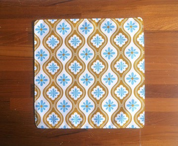 訂製款=台灣純棉手帕=海棠窗花=淺棕(共3色)