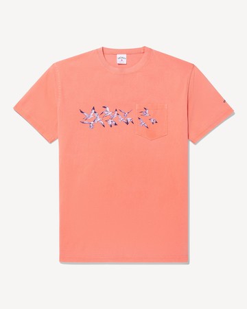 Noah Gulls Pocket Tee Coral Quartz / S