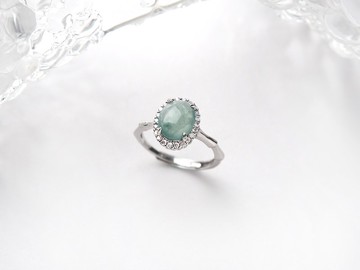 竹芸 | 冰種飄花翡翠 | 天然A貨翡翠戒指