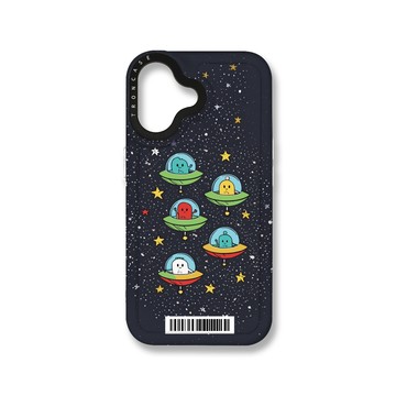 iPhone 16  殼 TRON iPhone 16 星空飛碟外星人系列  載具 MAGSAFE 磁吸 太空殼 透白款 手機殼