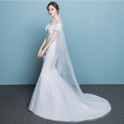マーメイドラインドレス ウエディングドレス オフショルダー 花嫁 ブライダル 結婚式 マーメイドライン ウェディングドレス ロングドレ 通販 Lineポイント最大get Lineショッピング