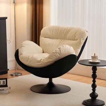 開發票 單人沙發 懶人沙發 單人沙發椅 飄窗沙發椅   北歐沙發椅單人旋轉現代簡約家用客廳陽臺臥室休閑閱讀椅輕奢懶人 快速出貨