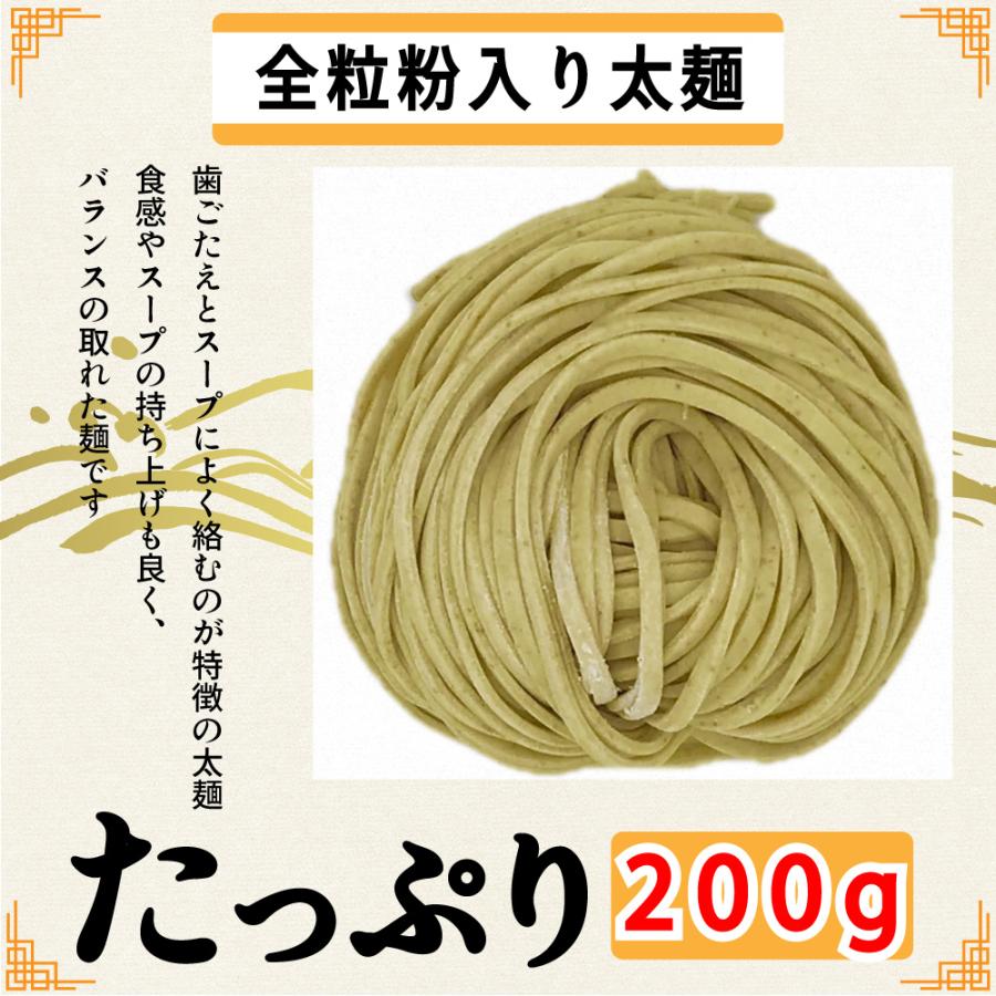 全粒粉太麺 替え玉 4玉 送料無料 つけ麺 まぜそば パスタ 太麺スパゲティ 生麺 つけ麺用 業務用