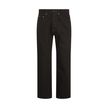 Palm Angels - Black And White Cotton Jeans