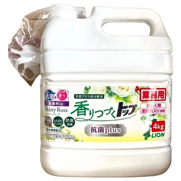 LION 獅王 柔軟洗衣精 Sweet Harmony 陽光玫瑰 4kg 抗菌plus  1桶