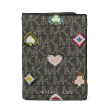 MICHAEL KORS 防刮印花名片卡夾包(橄欖綠色)