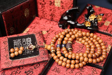 老料滿花六道木8mm 108顆 金砂石 紅檀木 木珠 佛珠念珠 降龍木