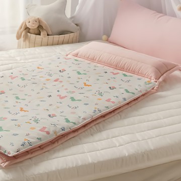 juho DECO 純棉款幼兒園午睡袋套裝 含睡墊(含枕頭) 棉被 收納袋  睡墊(145 x 70cm) + 棉被(115 x 70cm)  森林松鼠