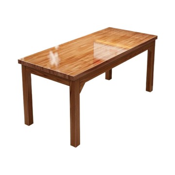 實木餐桌飯店桌椅小吃店組合餐飲面館餐桌椅桌子食堂碳化餐館燒烤[DD010109]