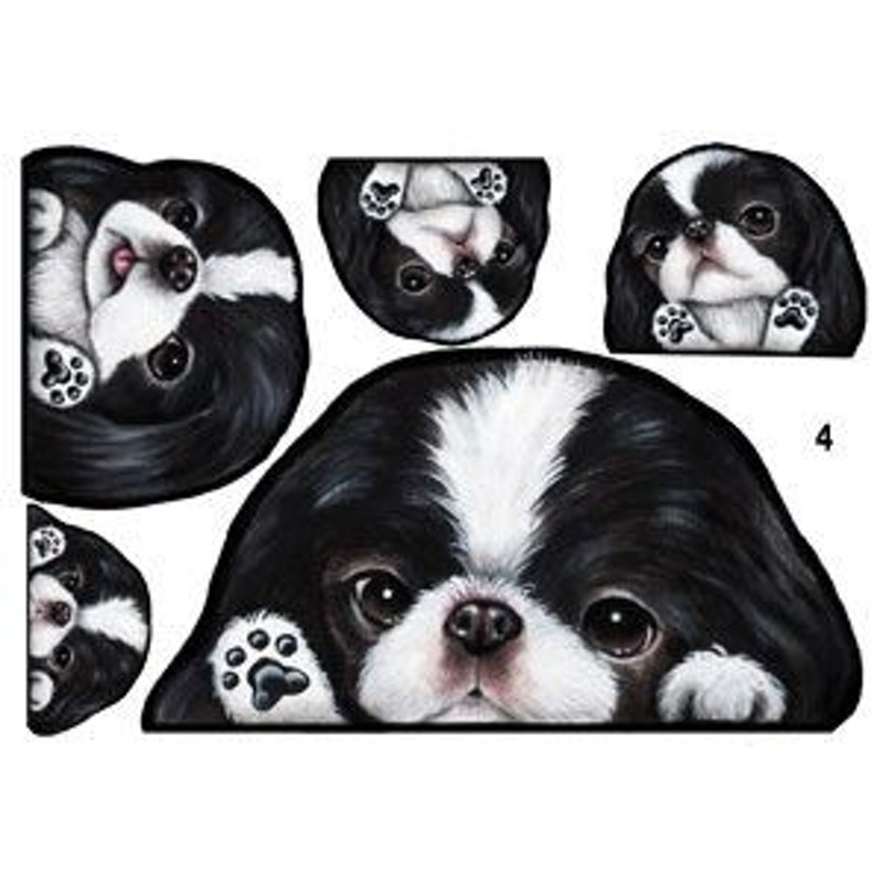 犬 ステッカー 狆4 チン 犬 シール ネーム入れ不可 愛犬 雑貨 グッズ ペット 車 犬雑貨 通販 Lineポイント最大5 0 Get Lineショッピング