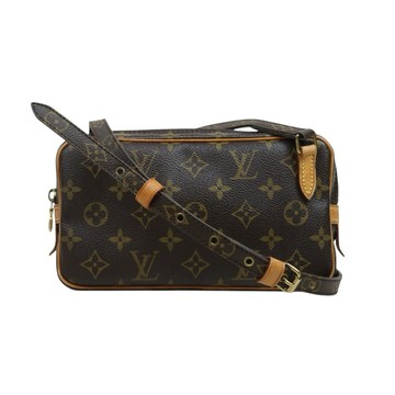 LOUIS VUITTON MARLY BANDOLIERE 中古老花拉鍊相機包