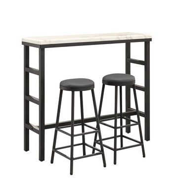 Homelike 喜家居4尺吧台桌椅組(含二椅)(2050)