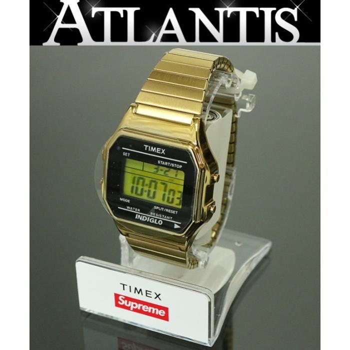 Supreme 銀座店 新品 シュプリーム タイメックス 2019AW Supreme Timex Digital Watch コラボ 腕時計  ゴールド LINEショッピング