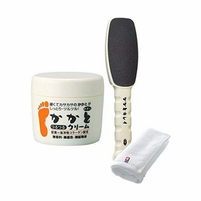 アズマ商事お得な今治タオル付きかかとキレイ かかとつるつるクリーム100g セット 旅美人 古い角質ケア うおのめ タコの目 かかとケア 通販 Lineポイント最大get Lineショッピング