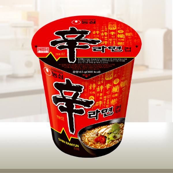 韓国らーめん　農心]辛ラーメン　カップ65g/カップラーメン　LINEショッピング