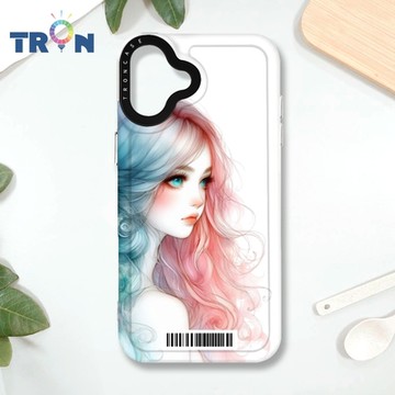 TRON IPHONE 16 PLUS 不愛笑的女孩 防摔 MAGSAFE 磁吸 太空載具殼 透白 手機殼