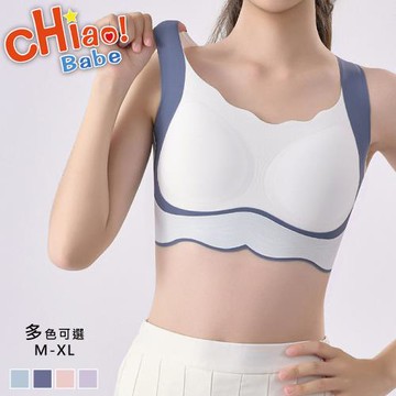 【chiao!Babe 俏寶貝】1件組 元氣撞色冰絲固定杯少女內衣(M-XL/無鋼圈/學生/兒童/少女/四色可選)
