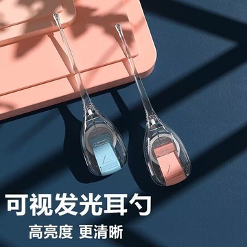 🛒臺灣24h🌳掏耳神器發光掏耳勺兒童可視挖耳勺寶寶耳屎採耳帶燈可視清潔器